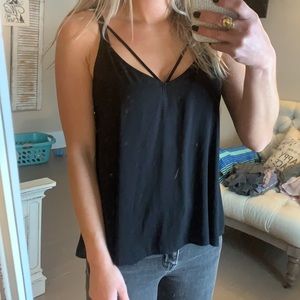 Black tank top